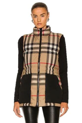 yellow burberry vest|burberry vest for women.